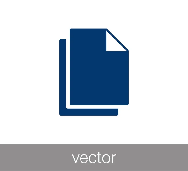 Значок плоского документа — стоковый вектор