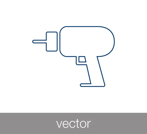 Ícone de broca elétrica —  Vetores de Stock