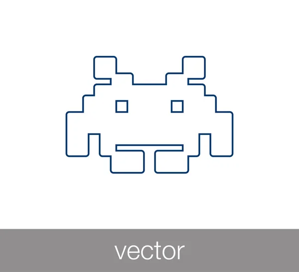 Illustrazione icona Pacman . — Vettoriale Stock