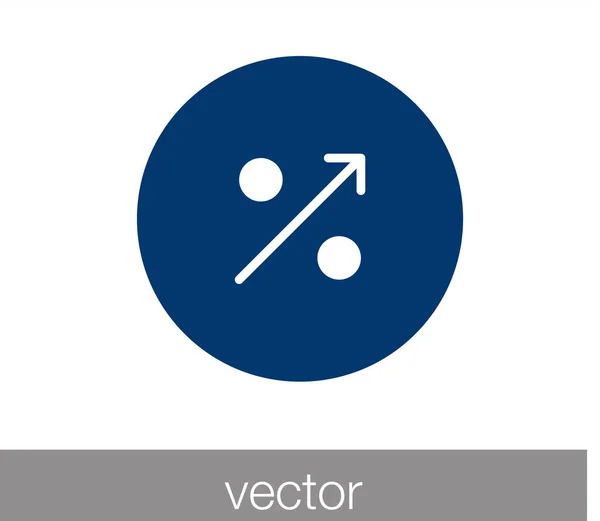 Prozent. Verkaufsikone. — Stockvektor