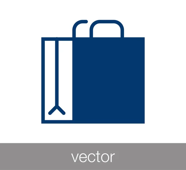 Ícone saco de compras — Vetor de Stock