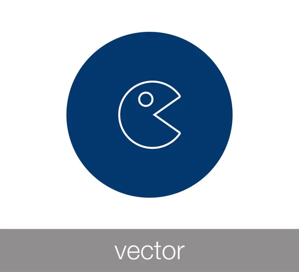Pacman ikon illusztráció. — Stock Vector