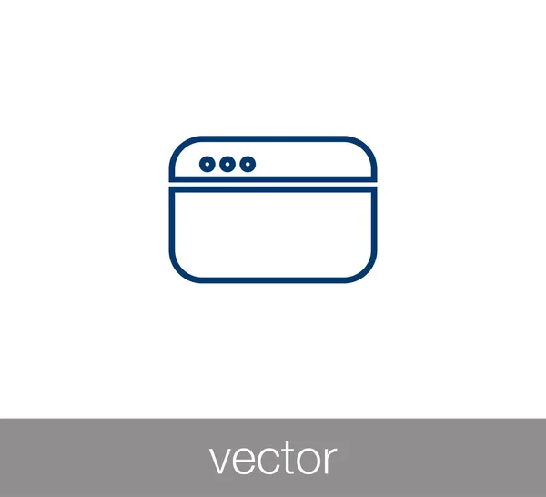 Janela ou ícone de programação — Vetor de Stock