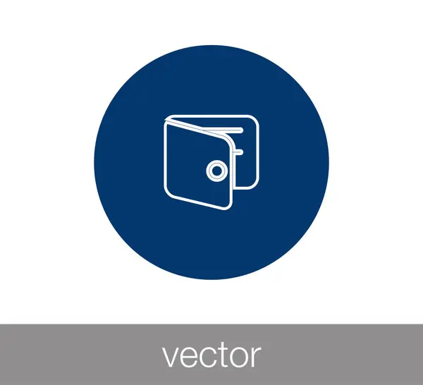 Ilustración de icono de cartera — Vector de stock