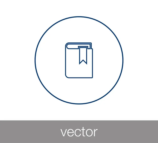 Livro Flat Icon — Vetor de Stock