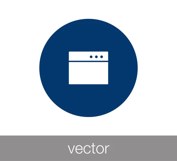 Fenêtre ou icône de programmation — Image vectorielle