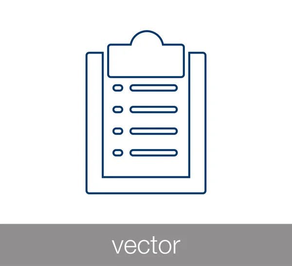 Návrh ikonu lístku s poznámkou — Stockový vektor