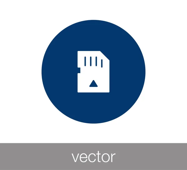 Icono de la tarjeta de memoria . — Vector de stock