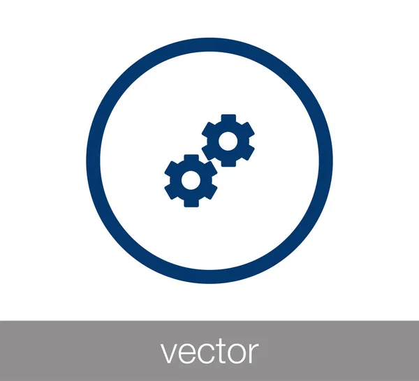 Ilustração ícone cogwheel —  Vetores de Stock