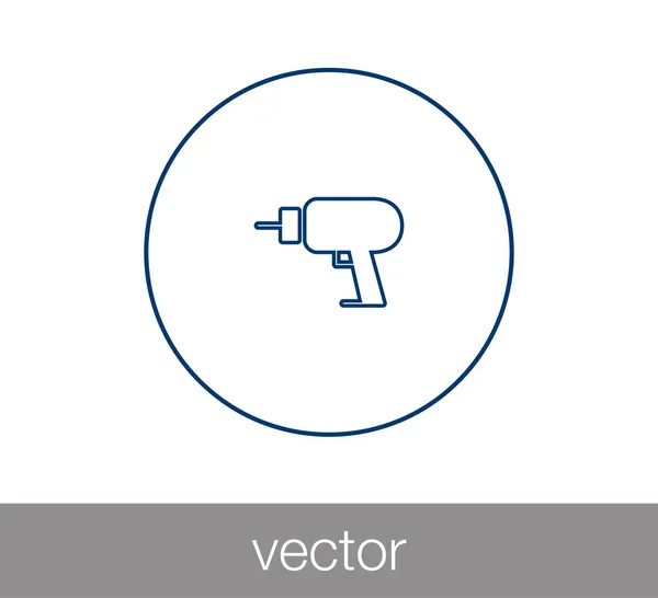 Elektrische boor pictogram — Stockvector
