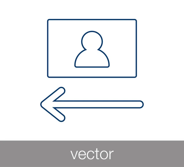 Justera bilden vänster ikonen — Stock vektor