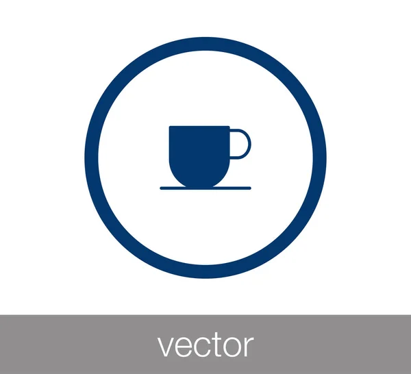 Diseño del icono de la taza — Vector de stock