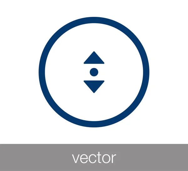 Desplazarse icono web . — Vector de stock