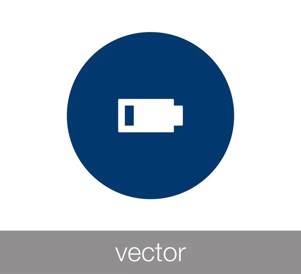 Batteri platt ikon. — Stock vektor