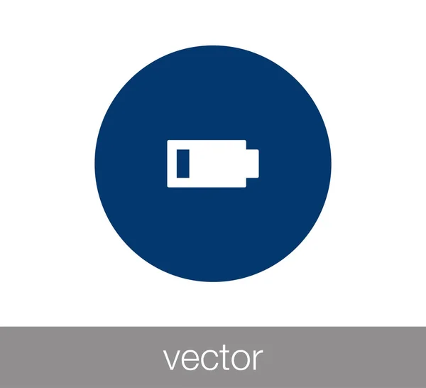 Batteria icona piatta . — Vettoriale Stock