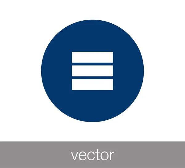 Adatközpont ikon — Stock Vector