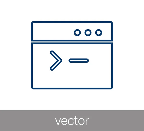 Janela ou ícone de programação — Vetor de Stock