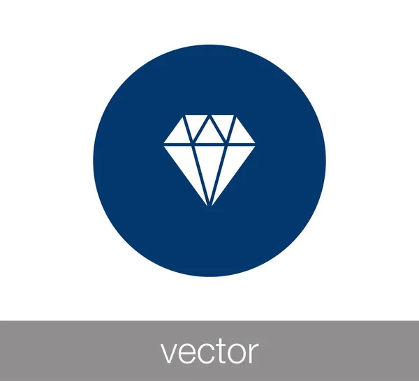 Luxus-Diamant-Symbol — Stockvektor