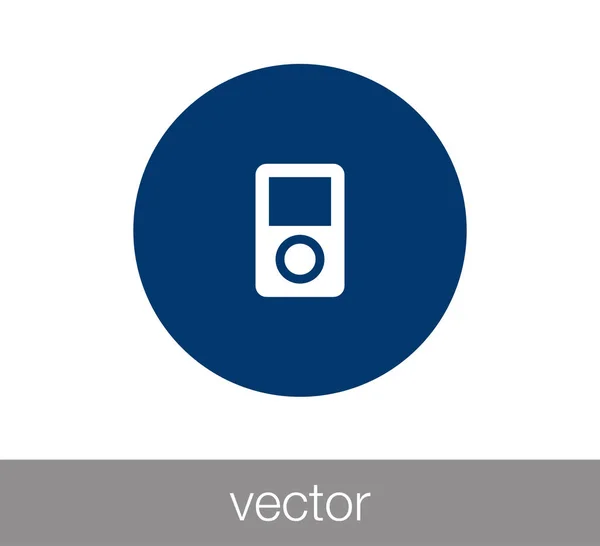 Icono del reproductor Mp-3 — Vector de stock