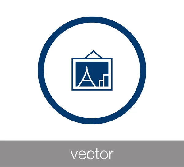 Imagen icono plano — Vector de stock