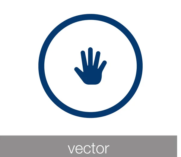 Toca el icono del gesto . — Vector de stock