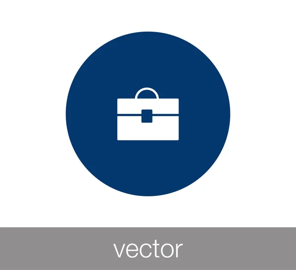 Maleta icono web . — Vector de stock