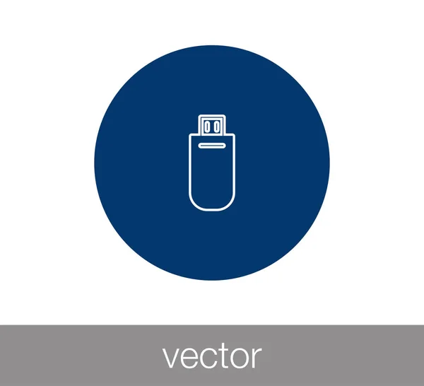 Icono del conector USB — Vector de stock