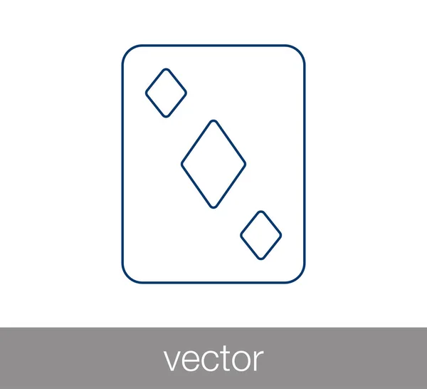 Speelkaarten pictogram. — Stockvector