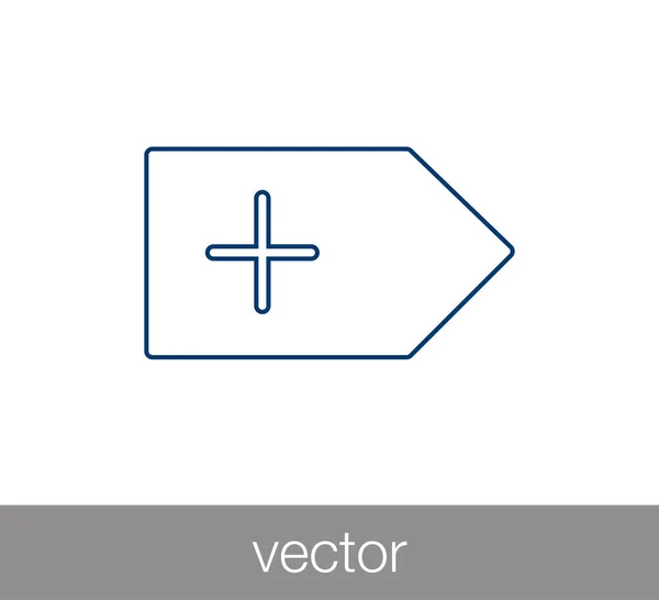 Añadir icono de signo . — Vector de stock