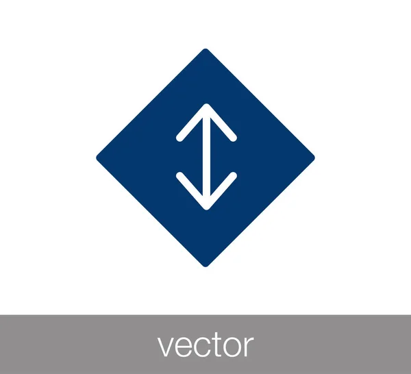 Överföra ikonen med två sida pilar — Stock vektor