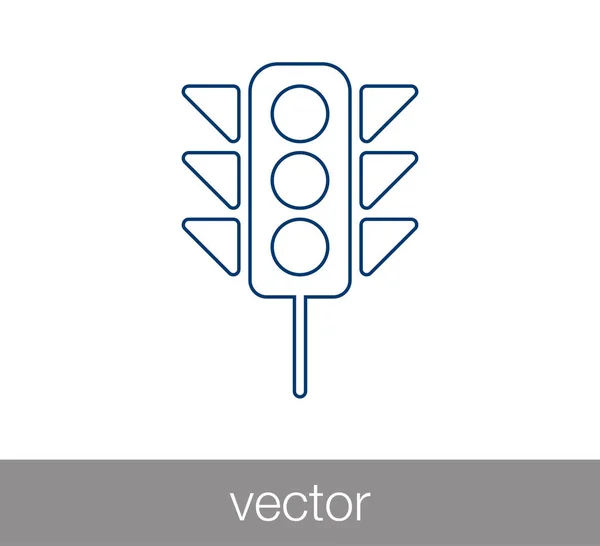 Verkeerslichten Pictogram. — Stockvector