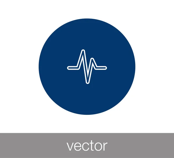 Hartslag pictogram — Stockvector