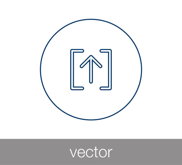 Carica icona con freccia su — Vettoriale Stock