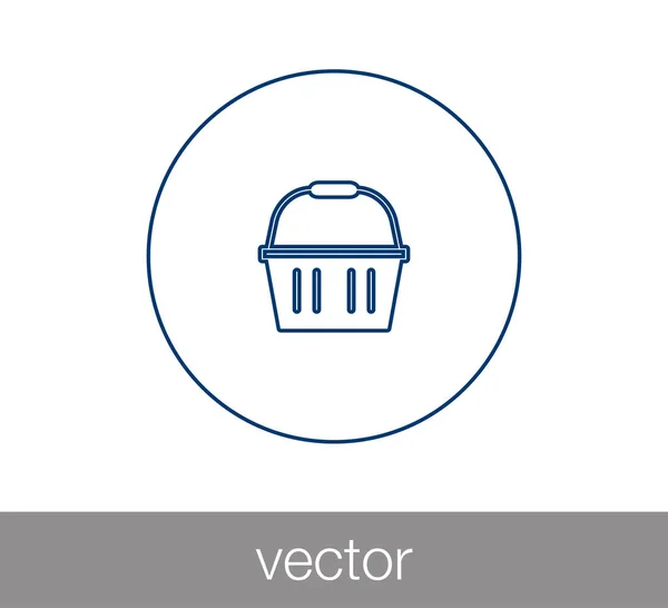 Icono de cesta de compra. — Vector de stock