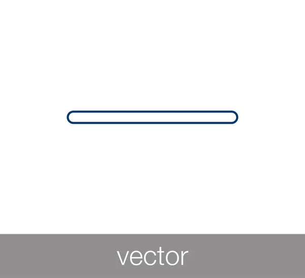 Ícone menos plana . — Vetor de Stock