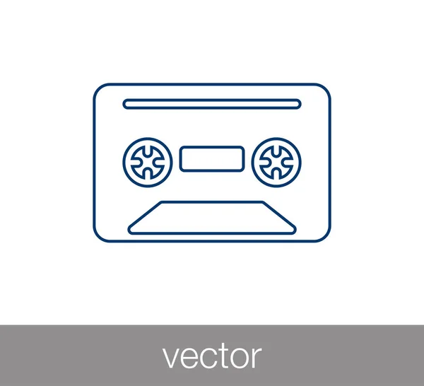 Illustrazione icona a cassetta — Vettoriale Stock