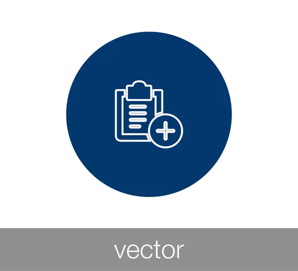 Icono de lista de verificación simple . — Vector de stock
