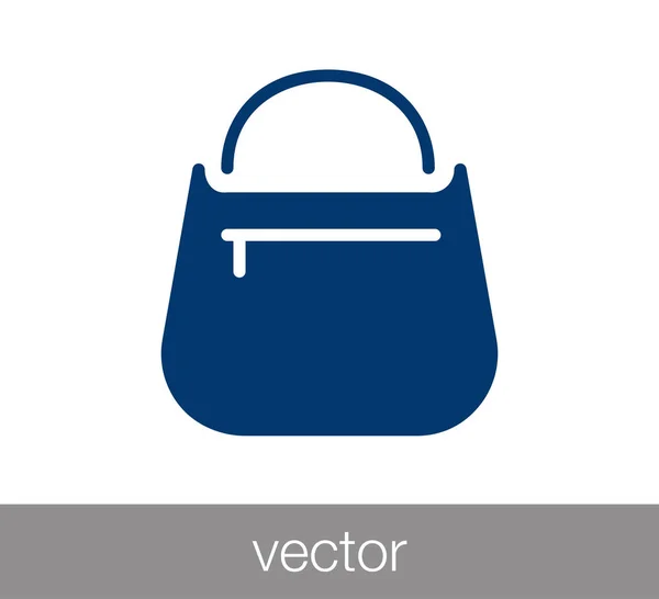 Kézi táska ikonra. — Stock Vector
