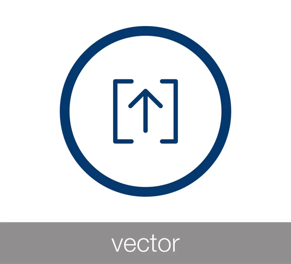 Carregar ícone com seta para cima — Vetor de Stock