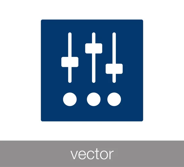 Panneau de configuration icône . — Image vectorielle