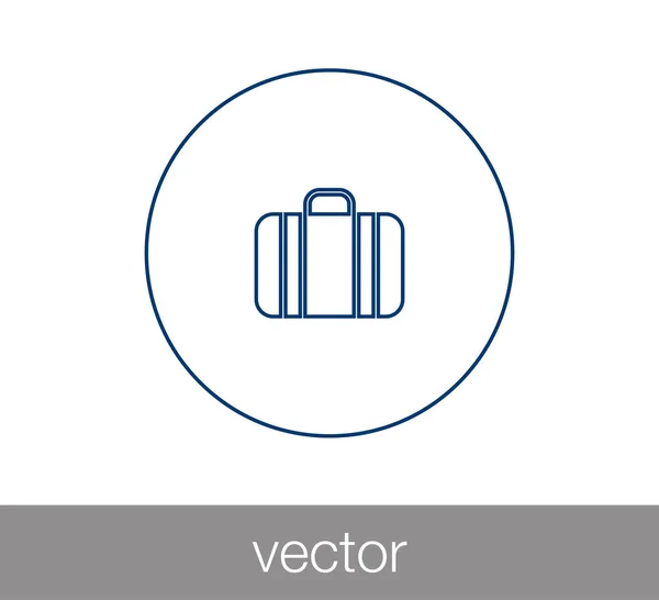 Equipaje icono plano . — Vector de stock