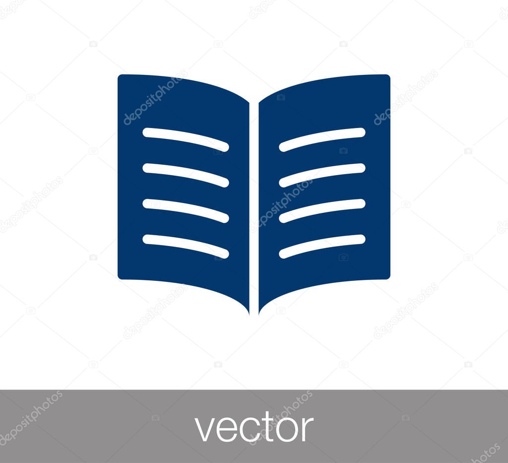 Book flat icon