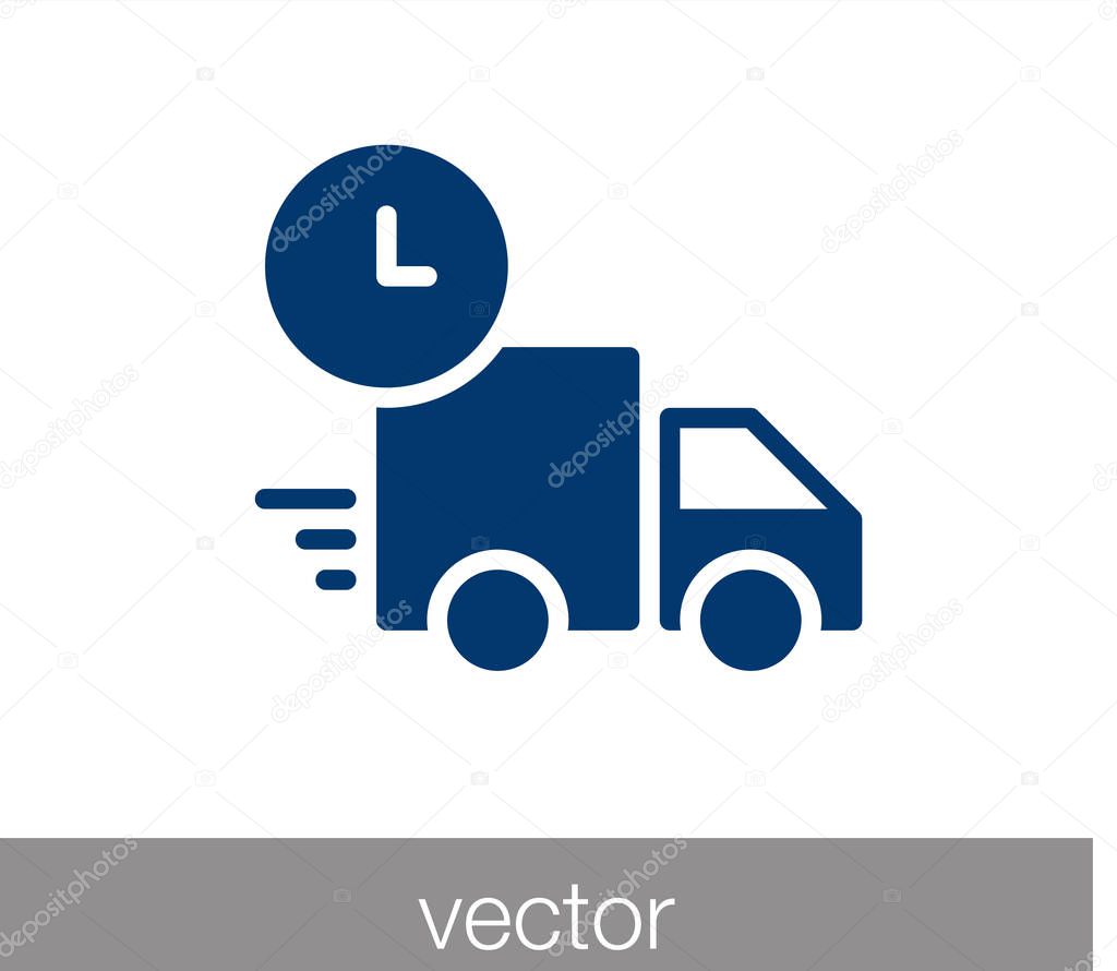 truck icon. delivery icon.