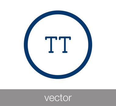 Tüm büyük harfler yazı tipi simgesi