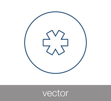 Yıldız anahtar simgesi.