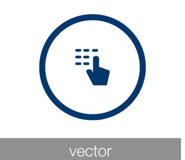 değmek jest simgesi. 