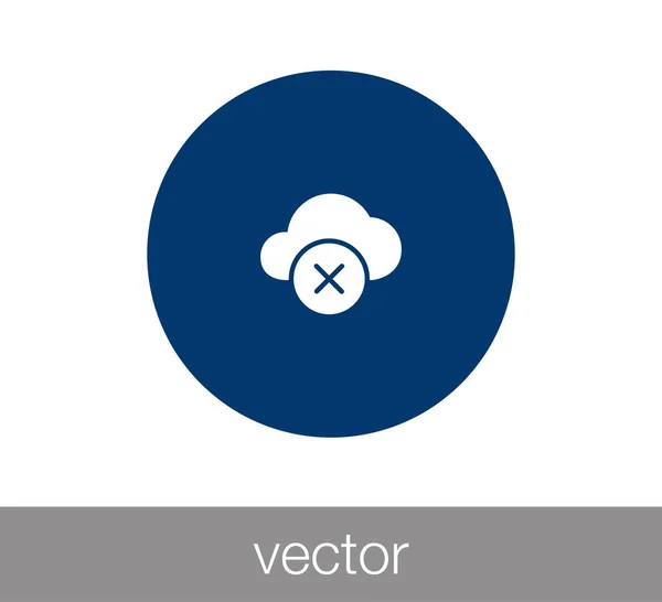 Supprimer de l'icône nuage — Image vectorielle