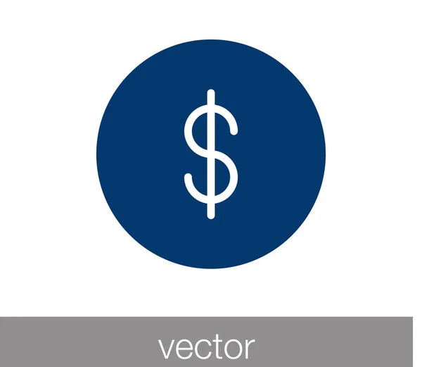 Icono del dinero. Icono financiero . — Vector de stock