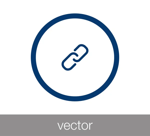 Enlace icono web . — Vector de stock