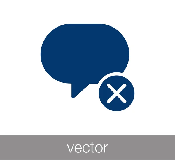 Chat szövegbuborék-ikon — Stock Vector